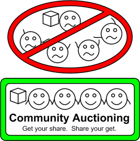 Community Auction: Get your share.  Share your get.